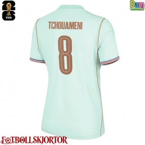 Frankrike Aurelien Tchouameni #8 Bortatröja Dam VM 2026 Kortärmad